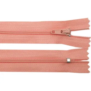 Zip Zip plastový spirálový nedělitelný 4mm délka 55 cm barva 48 lososová
