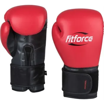 Boxerské rukavice Tréninkové boxerské rukavice Fitforce PATROL 10 Červená, Černá, Bílá