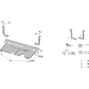Motor automobilu Kryt pod motor HYUNDAI i20 (PB, PBT) - Plech - 8595698040206
