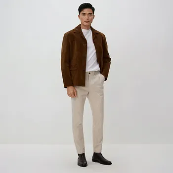 Pánské kalhoty Reserved - Kalhoty chino slim fit - béžová - RH028-08X - RH028-08X-36