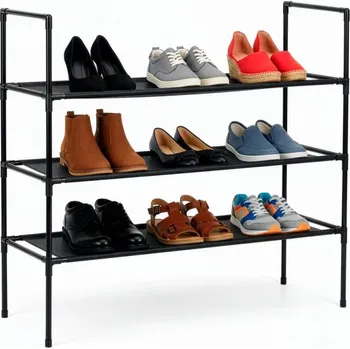 Botník Botník 3 police SPRINGOS HA7548 černý