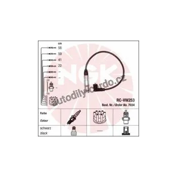 Zapalovací kabel Sada kabelů pro zapalování NGK RC-VW253