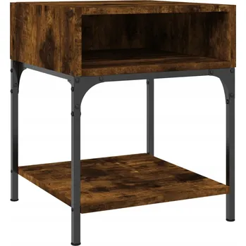 Noční stolek Elegantní noční stolek kouřový dub 40 x 41 x 50 cm