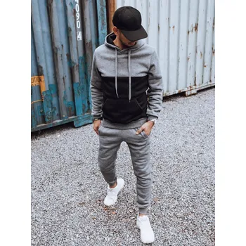 Pánské oblečení Pánská tepláková souprava AX0777 Barva: Tmavě Šedá, Velikost: 2XL