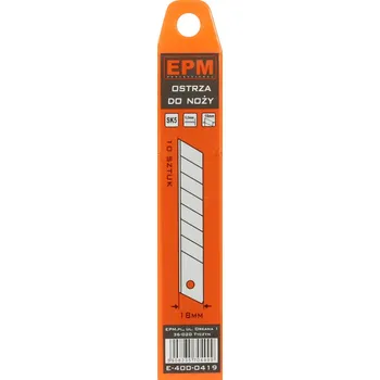 Pracovní nůž Čepele do nože EPM E-400-0419 18 mm, 10 kusů