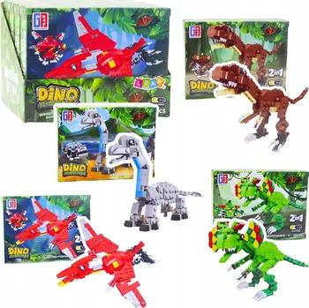 ostatní stavebnice Sada stavebních Stavebnice Dinosaurus Robot 2v1 Mix 145-161 dílů
