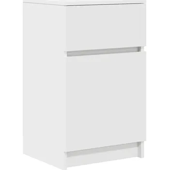 Noční stolek Bílý noční stolek z dřevotřísky 39 x 35 x 65 cm