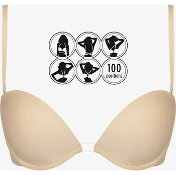 Podprsenka Wonderbra Dámské Tělová dámská víceúčelová push-up podprsenka Wonderbra MULTIWAY BRA Béžová 70D (2809623)