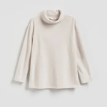 Dámská mikina Reserved - Mikina se stojáčkem - béžová - 036HT-08X - 036HT-08X-XS