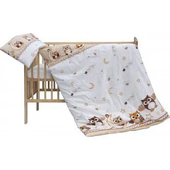 SCARLETT dětské povlečení 2dílné - sovička béžové