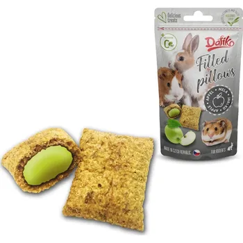 Pamlsek pro psa Plněné polštářky jablko, 40g