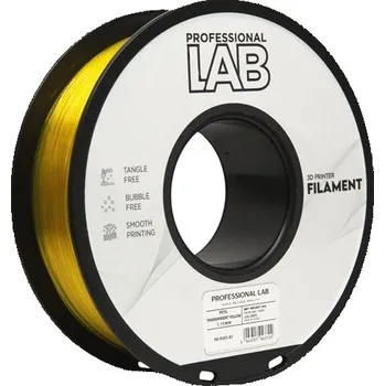 Filament PETG filament transparentní žlutá 1,75mm 1kg Professional Lab