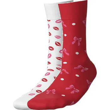 Dámské ponožky esmara® Dámské / Pánské ponožky, 2 páry (rty/mašle, 35-38)