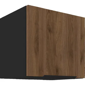 Kuchyňská linka Horní skřínka MONZA - 40 GU-36 1F, Černá mat/Ořech