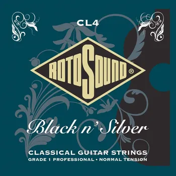 Struna pro hudební nástroj Rotosound CL4 Black n' Silver Classical + prodloužená záruka 3 roky