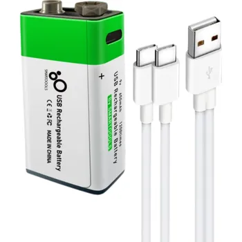 Článková baterie Smartoools 9V Li-Ion 650 mAh dobíjecí baterie