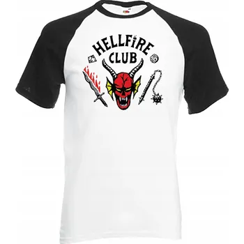 Pánské tričko Pánské tričko Stranger Things ST01-G004M Hellfire Club/černý rukáv