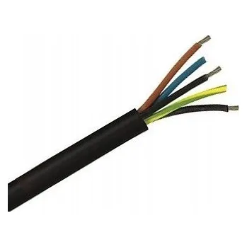elektrický kabel Kulatý kulatý kabel, ohebný (lanko), v gumové izolaci OnPd Elektrokabel 5 x 1,5