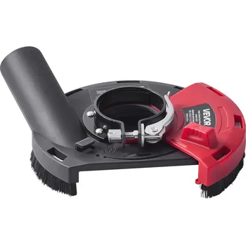 Vevor Kryt odsávání prachu pro úhlovou brusku, 4-5 in, 6 svorek, na beton