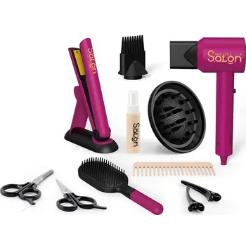 Dětská domácnost Wiky Kosmetický set s fénem a žehličkou W050873