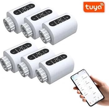 Hlavice pro radiátor SET 6 x BOT Chytrá WiFi termostatická hlavice TH4 Tuya