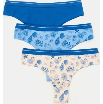 Kalhotky Sinsay - Sada 3 kusů brazilských kalhotek - vícebarevná - 837DA-MLC - 837DA-MLC-XS