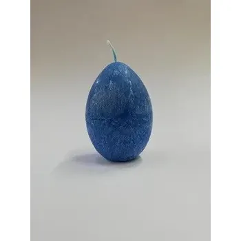 Svíčka Svíčka vonná z palmového vosku - vajíčko modré - tropický vítr