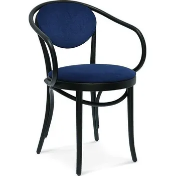 Jídelní židle Dřevěná jídelní židle Fameg B-9 čalouněná s područkami na míru