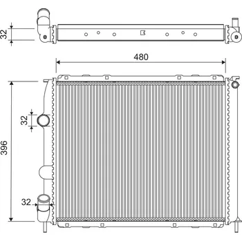 Chladič motoru Chladič vody pro motor VALEO 701221