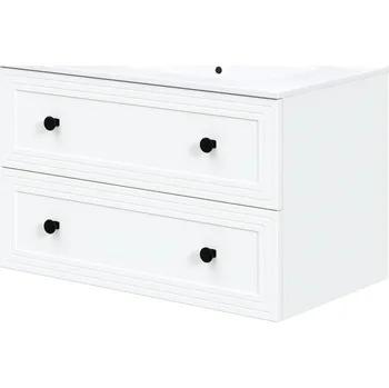 Policová skříň Závěsná skříňka pod umyvadlo Toreto 2S 80 cm bílá