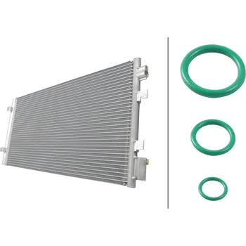 Ventilátor topení a klimatizace Kondenzátor klimatizace HELLA 8FC 366 221-731