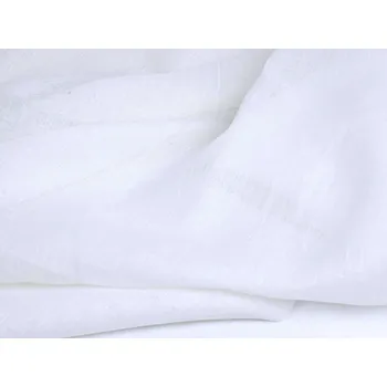 Snový svět Bílá len záclonová 80g/m2 - 100% len
