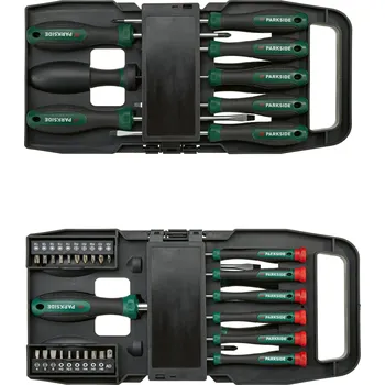 Šroubovák PARKSIDE® Sada šroubováků, 37dílná