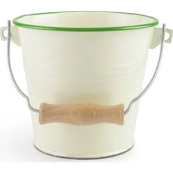 Hrnec Smaltovaný kyblík se zeleným okrajem 14cm 1,5l - Ibili