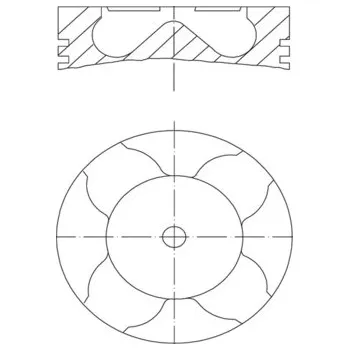 Píst motoru Píst MAHLE ORIGINAL 213 PI 00102 000