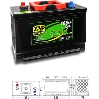 Autobaterie ZAP 16517 Agro HD 165Ah 6V 900A