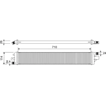Chladič motoru Chladič vody pro motor VALEO 701289