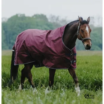 Deka pro koně Deka výběhová EquiTheme -TYREX 1200D HN 150G- - Vínová - 135cm