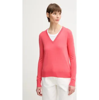 Dámský svetr Svetr z hedvábné směsi United Colors of Benetton 1ZRED402L růžová 38X, vel. L