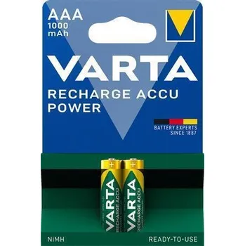Článková baterie Nabíjecí baterie, AAA, 2x1000 mAh, VARTA Professional Accu VARTA