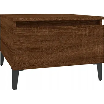 Konferenční stolek Industriální odkládací stolek, hnědý dub, 50 x 46 x 35 cm