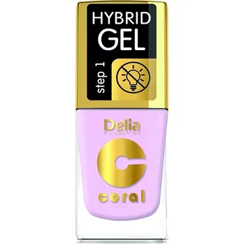 Lak na nehty NOVINKA! DELIA HYBRIDNÍ GEL LAK Krok 1 11 ml, 115 LILA