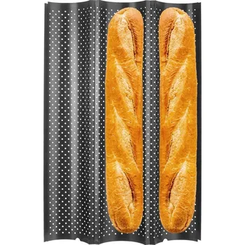 Forma na pečení Forma na bagety Orion ocelová 38 x 24,5 cm s nepřilnavým povrchem