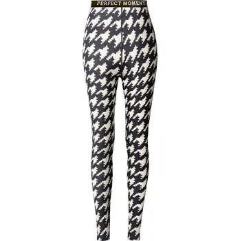 Cyklistické kalhoty Perfect Moment Printed Base Layer Leggings Black/Snow White