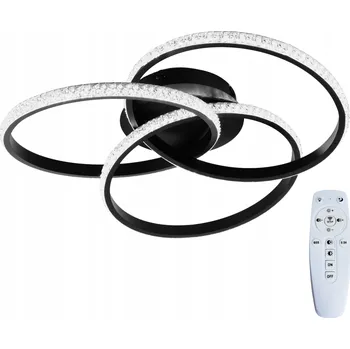 Závěsné svítidlo STROPNÍ SVÍTIDLO LED černé moderní DÁLKOVÝ OVLADAČ 3 barvy do ložnice/obýváku