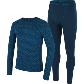 Set pánského termoprádla Pánský funkční set Zulu Merino 240 Long Velikost: L / Barva: modrá