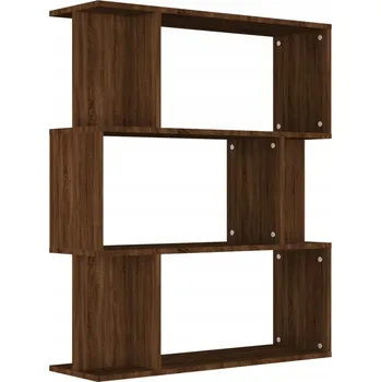 Knihovna Knihovna, regál hnědý dub 80 x 24 x 96 cm s 9 přihrádkami