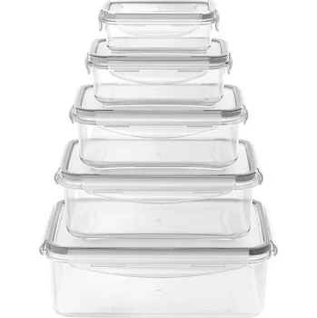 Siguro Sada dóz na potraviny Fresh Keeper, 0,24 l + 0,5 l + 1 l + 1,5 l + 2,5 l, 5 kusů