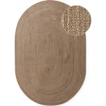 Oboustranný/ručně tkaný jutový koberec v tmavě přírodní barvě 160x230 cm Braided – Hanse Home ID_1830928