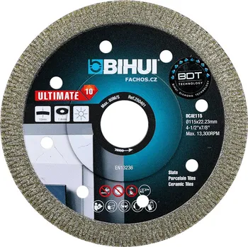 Řezný kotouč Bihui DCAE Ultimate - dia řezný kotouč na mramor a dlažby Průměr: 115mm